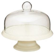 Classic Collection Vintage Style Cake Stand with Dome